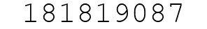 Number 181819087.