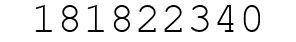 Number 181822340.