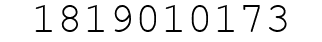 Number 1819010173.