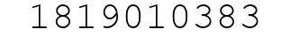 Number 1819010383.