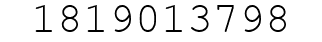 Number 1819013798.