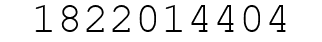 Number 1822014404.