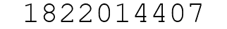 Number 1822014407.