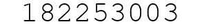 Number 182253003.