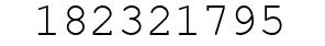 Number 182321795.
