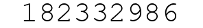 Number 182332986.