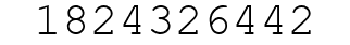 Number 1824326442.