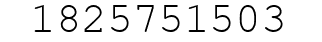 Number 1825751503.
