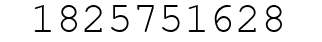 Number 1825751628.