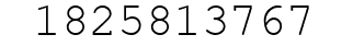 Number 1825813767.