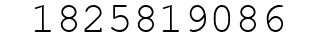 Number 1825819086.
