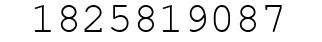 Number 1825819087.