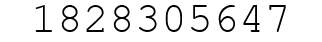 Number 1828305647.