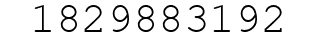 Number 1829883192.