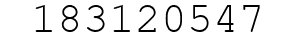 Number 183120547.