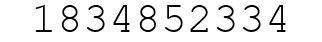 Number 1834852334.