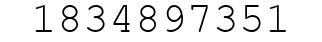 Number 1834897351.