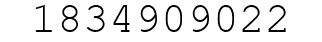 Number 1834909022.
