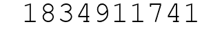 Number 1834911741.