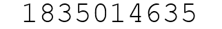 Number 1835014635.