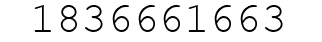 Number 1836661663.
