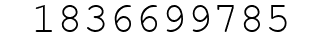 Number 1836699785.