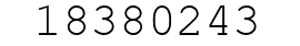 Number 18380243.