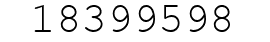 Number 18399598.