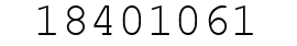 Number 18401061.