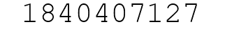 Number 1840407127.