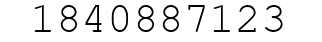 Number 1840887123.