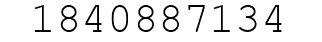 Number 1840887134.