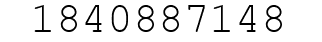 Number 1840887148.