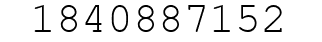 Number 1840887152.