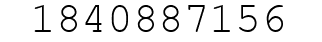 Number 1840887156.