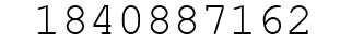 Number 1840887162.
