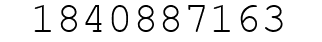 Number 1840887163.
