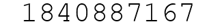 Number 1840887167.