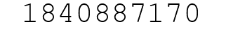 Number 1840887170.