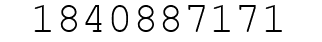 Number 1840887171.