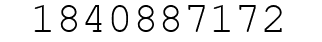 Number 1840887172.