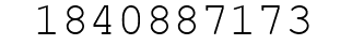 Number 1840887173.