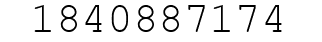 Number 1840887174.