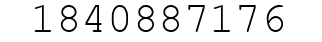 Number 1840887176.