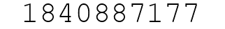 Number 1840887177.
