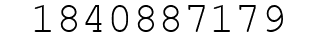 Number 1840887179.