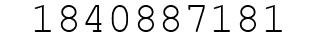 Number 1840887181.