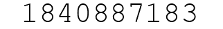Number 1840887183.