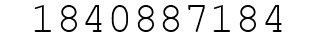 Number 1840887184.