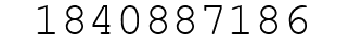 Number 1840887186.